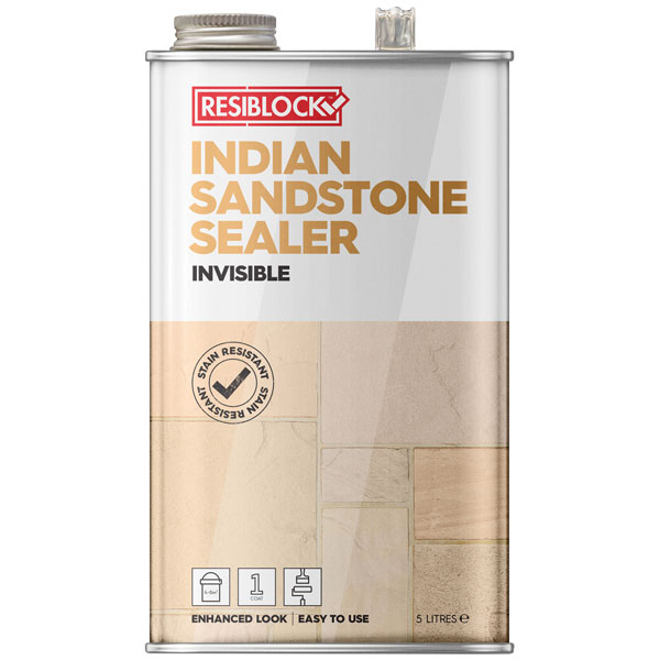 Everbuild RBINDINV5 Resiblock Indian Sandstone Sealer Invisible 5 Litre