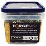 ForgeFast Pozi® Compatible Elite Performance Wood Screw ZY 4.0 x 60mm Tub 700