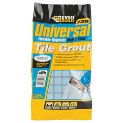 Everbuild UNIFLEX5WE Universal Flexible Wall & Floor Tile Grout White 5kg