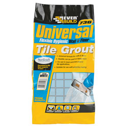 Everbuild UNIFLEX5IV Universal Flexible Wall & Floor Tile Grout Ivory 5kg