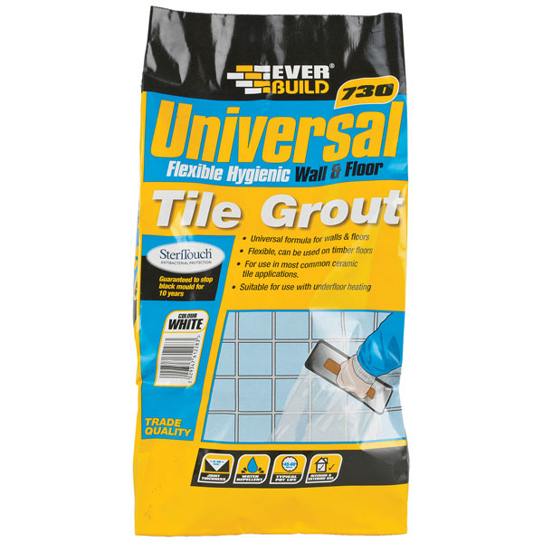 Everbuild UNIFLEX5GY Universal Flexible Wall &amp; Floor Tile Grout Gr...