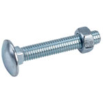 ForgeFix 10CB850 Carriage Bolt & Nut ZP M8 x 50mm Bag 10