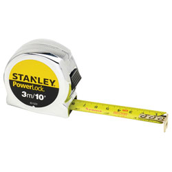 Stanley 0-33-523 Powerlock Classic Tape 3m/10ft (Width 19mm)