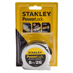 Stanley 0-33-526 Powerlock Rule Blade Armor 8m / 26ft (Width 25mm)