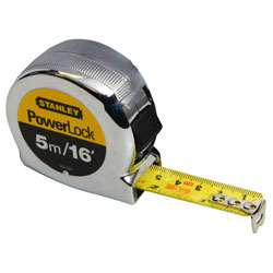 Stanley 0-33-553 Powerlock Classic Tape 5m/16ft (Width 19mm)