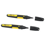 Stanley 1-47-312 Black Fine Tip Markers (2)