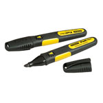 Stanley 1-47-314 Black Chisel Tip Markers (2)