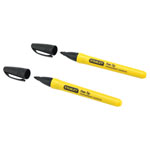 Stanley 0-47-316 Black Fine Tip Permanent Markers (2)