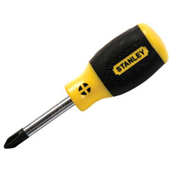 Stanley 0-64-934 Cushion Grip Screwdriver Phillips 2pt x 45mm Stubby