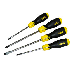 Stanley 0-65-013 Cushion Grip Screwdriver Set Par/Flared /Phillips Set of 4