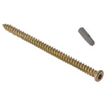 ForgeFix CFS122 Concrete Frame Screw Torx High-Low Thread ZYP 7.5x122mm Box 100