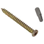 ForgeFix CFS72 Concrete Frame Screw Torx High-Low Thread ZYP 7.5 x 72mm Box 100