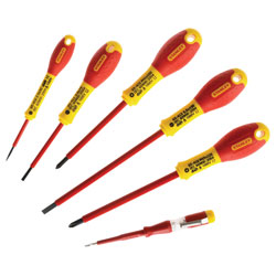 Stanley 0-65-441 FatMax Screwdriver Set Insulated Phillips & Parallel Set Of 6