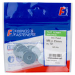 ForgeFix 10PENY6 Flat Penny Washer ZP M6 x 25mm Bag 10