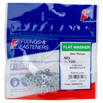 ForgeFix 100WASH3 Flat Washer Form B ZP M3 Bag 100