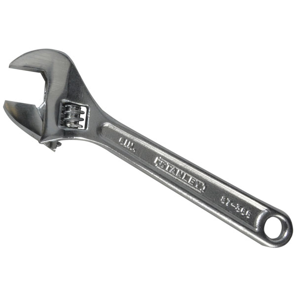 Stanley Tools Chrome Adjustable Wrench 150mm 6in - 0-87-366 