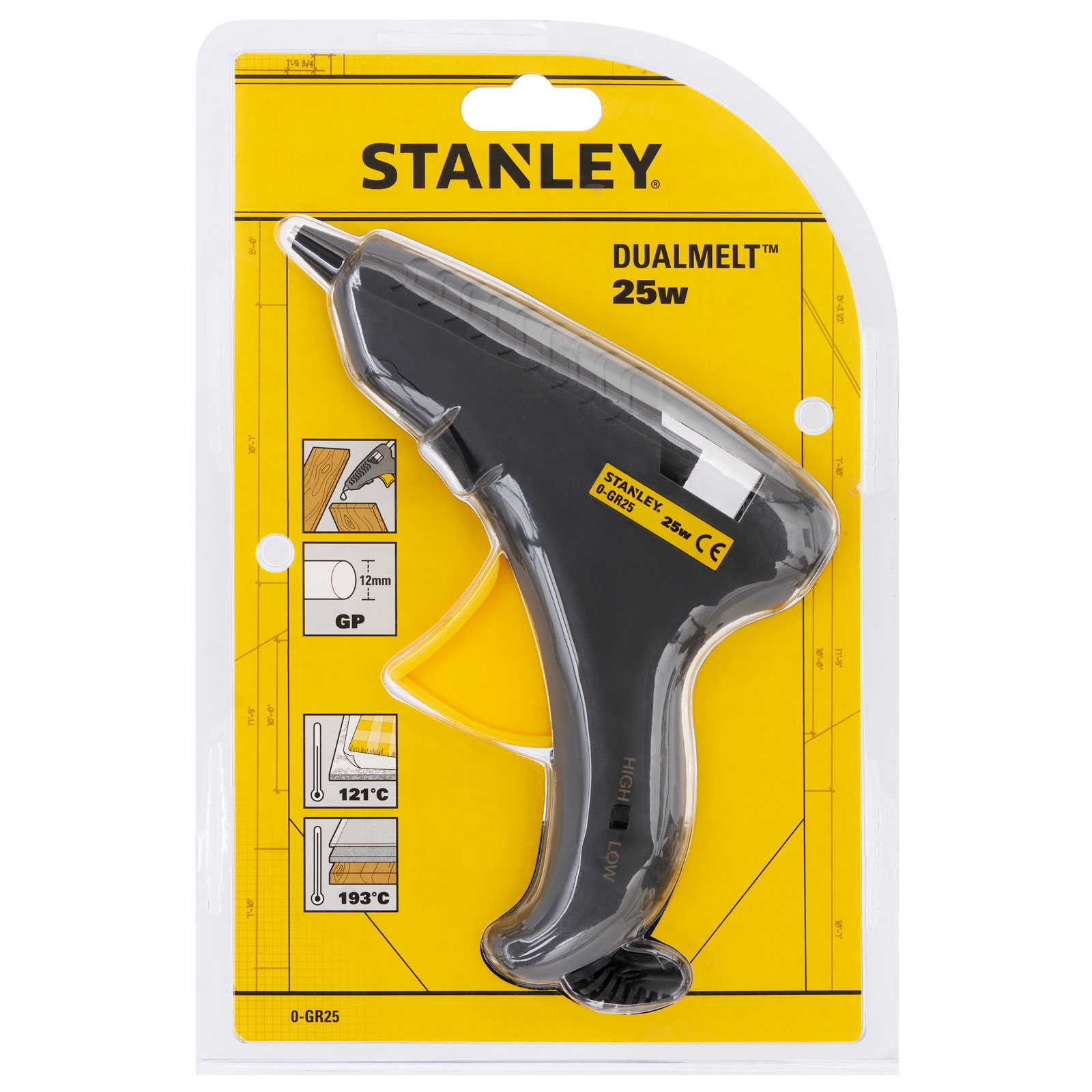 Stanley 0GR25 Trigger Feed DualMelt™ Glue Gun 25W Rapid Online