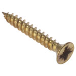 ForgeFix CSK18EB Gen Purpose PZ Screw CSK TT Elec Brass 1x8 Box 200