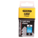 Stanley 0-TRA205T TRA2 Light-Duty Staple 8mm Pack Of 1000