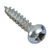 ForgeFix RH586ZP General Purpose PZ Screw Round Head TT ZP 5/8 x 6 Box 200