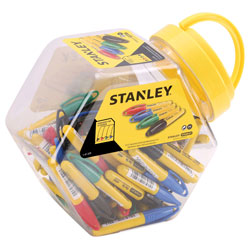 Stanley 1-47-329 Mini Fine Tip Pen Assorted (Tub 72)
