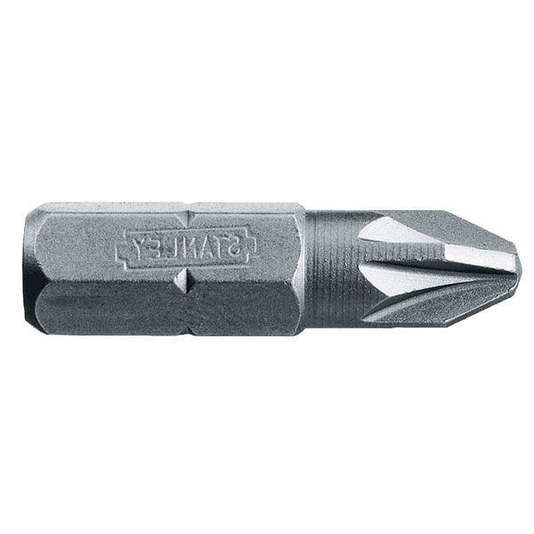 Stanley 1-68-945 Pozidriv 1pt Bit 25mm (Box Of 25)