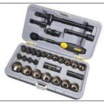 Stanley 1-94-662 FatMax Black Socket Set of 30 Metric 1/2in Drive