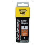 Stanley 1-CT107T Cable Staples Type 7 CT100 11mm Pack Of 1000