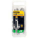 Stanley 1-PAA58T Aluminium Rivets Long 4mm (15)