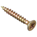 ForgeFix MPS325Y Multi-Purpose Pozi Screw CSK ST ZYP 3.0 x 25mm Box 200