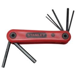 Stanley 4-69-261 Hexagon Key Folding Set of 7 Metric (1.5-6mm)