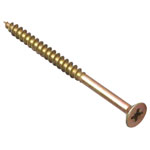 ForgeFix MPS575Y Multi-Purpose Pozi Screw CSK ST ZYP 5.0 x 75mm Box 100