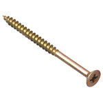 ForgeFix MPS675Y Multi-Purpose Pozi Screw CSK ST ZYP 6.0 x 75mm Box 100