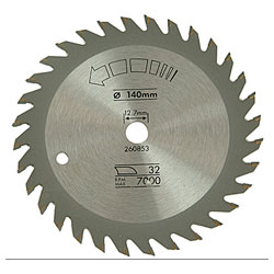 Black Decker X13005 Circular Saw Blade 140 x 12.7mm x 32T Fine