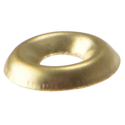 ForgeFix 200SCW10B Screw Cup Washers Solid Brass Polished No.10 Bag 200