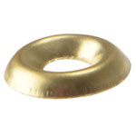 ForgeFix 200SCW10B Screw Cup Washers Solid Brass Polished No.10 Bag 200