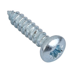 ForgeFix STPP124ZP Self Tapping Screw Pozi Pan Head ZP 1/2 x 4 Box 200