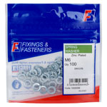 ForgeFix 100SW6 Spring Washers ZP M6 Bag 100