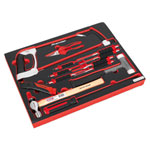 Sealey TBTP06UK Tool Tray with Hacksaw, Hammers & Punches 13pc