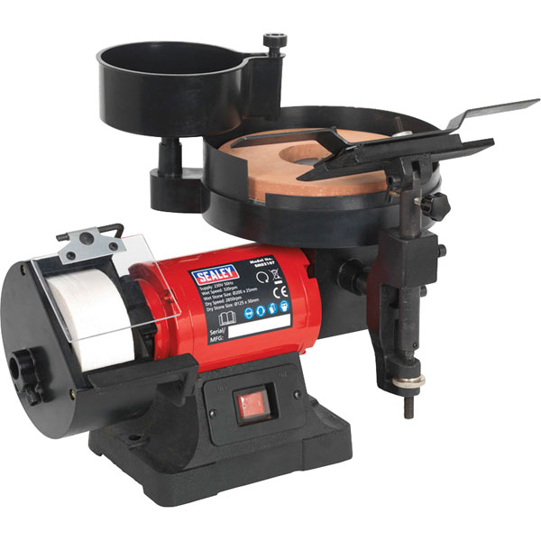 Click to view product details and reviews for Sealey Sms2107 Bench Grinder Sharpener Wet And Dry Ø200 125mm 250w 230v.