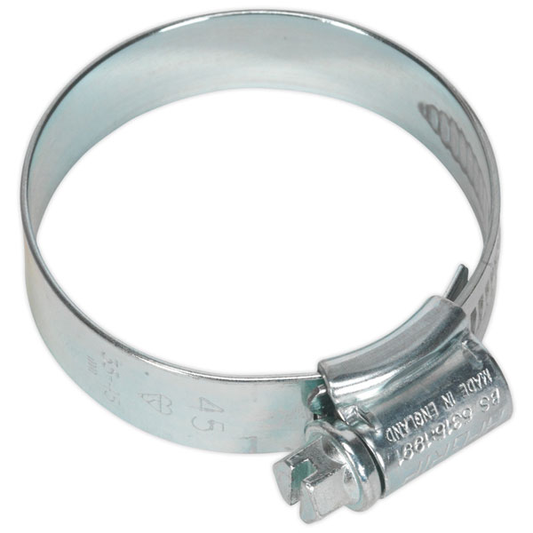 Sealey Hi-Grip Hose Clip Zinc Plated 35-45MM Pack of 20