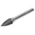 Sealey SDB03 Rotary Burr Arc Pointed Nose 10mm