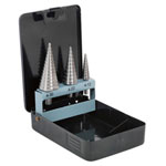 Sealey AK4746 HSS 4341 Step Drill Bit Set 3pc Double Flute