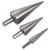 Sealey AK4746 HSS 4341 Step Drill Bit Set 3pc Double Flute