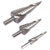 Sealey AK4749 HSS 4341 Step Drill Bit Set 3pc Spiral Flute