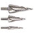 Sealey AK4749 HSS 4341 Step Drill Bit Set 3pc Spiral Flute