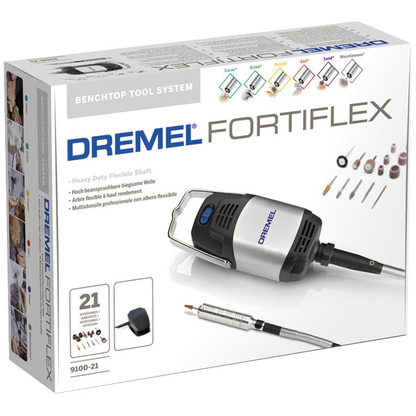 Dremel Fortiflex 9100-21 (300 Watt) F0139100JA Heavy Duty Flexible Shaft -  21 Accessories