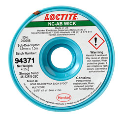 Multicore LOCTITE 290998 NC-AB Solder Wick 1.9mm x 1.5m