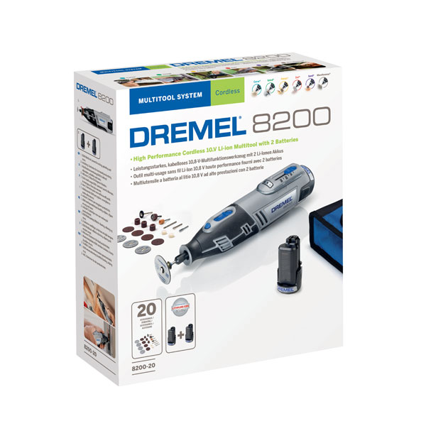gøre ondt eskortere domæne Dremel F0138200JK 8200-20 Cordless Multi Tool (With 2 x 2.0Ah Batteries) |  Rapid Online