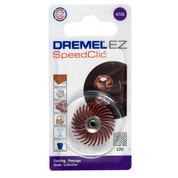 Dremel 2615S473JA 473S EZ SpeedClic Detail Abrasive Brush Fine 220 Grit